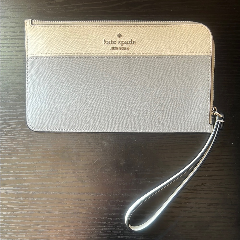 Kate Spade Lucy Bicolor Medium L Zip Wristlet
